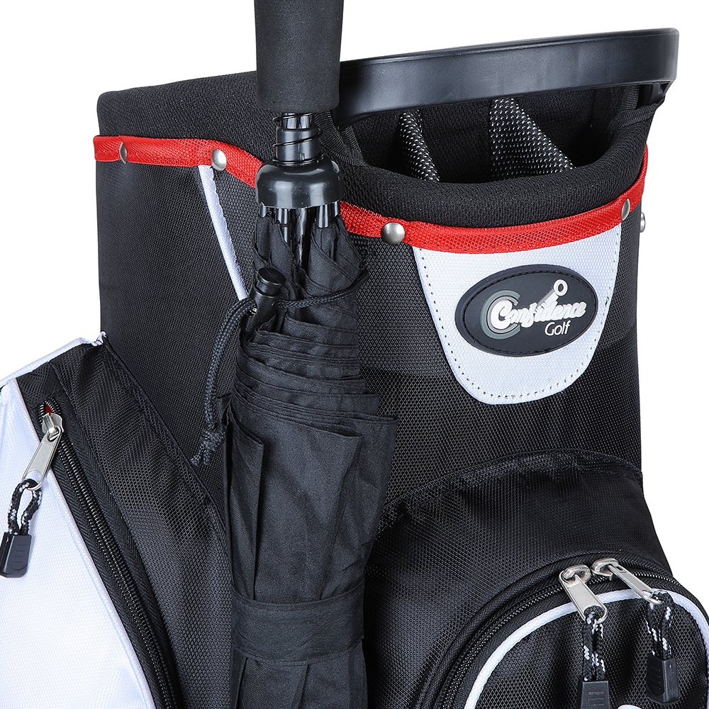 Confidence Golf Pro II 14 Way Divider Full Length Cart Bag w/Cooler