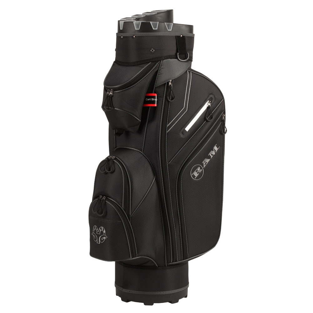 Ram Golf Premium Cart Bag with 14 Way Molded Organizer Divider Top - Picture 12 of 26