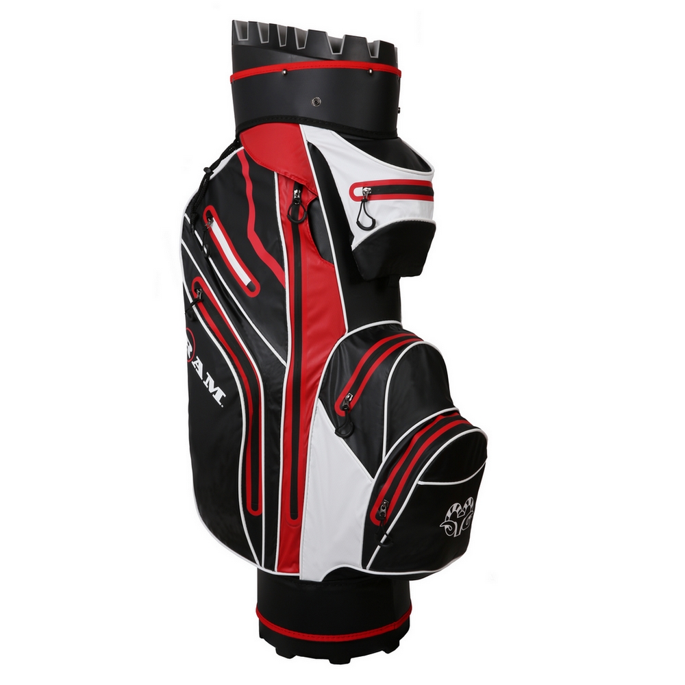 Ram Golf Premium Cart Bag with 14 Way Molded Organizer Divider Top - Picture 7 of 26